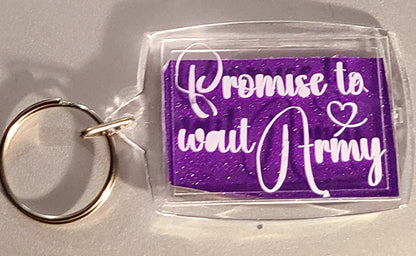 Promise to wait Luxury BTS Customized Keychains