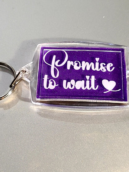 Promise to wait Luxury BTS Customized Keychains