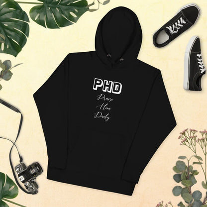 PHD, Praise Him Daily, Unisex Hoodie Active