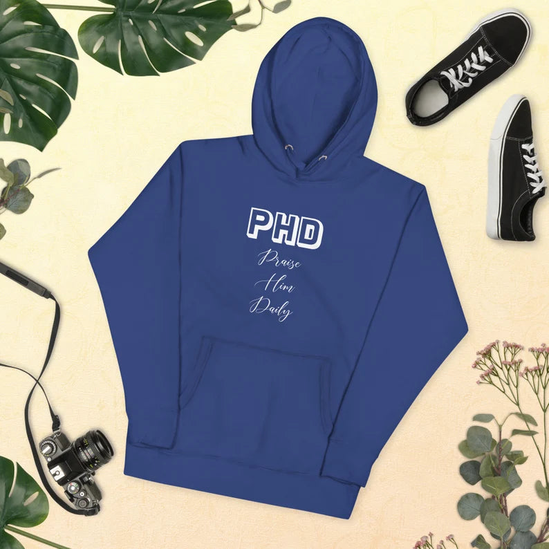 PHD, Praise Him Daily, Unisex Hoodie Active