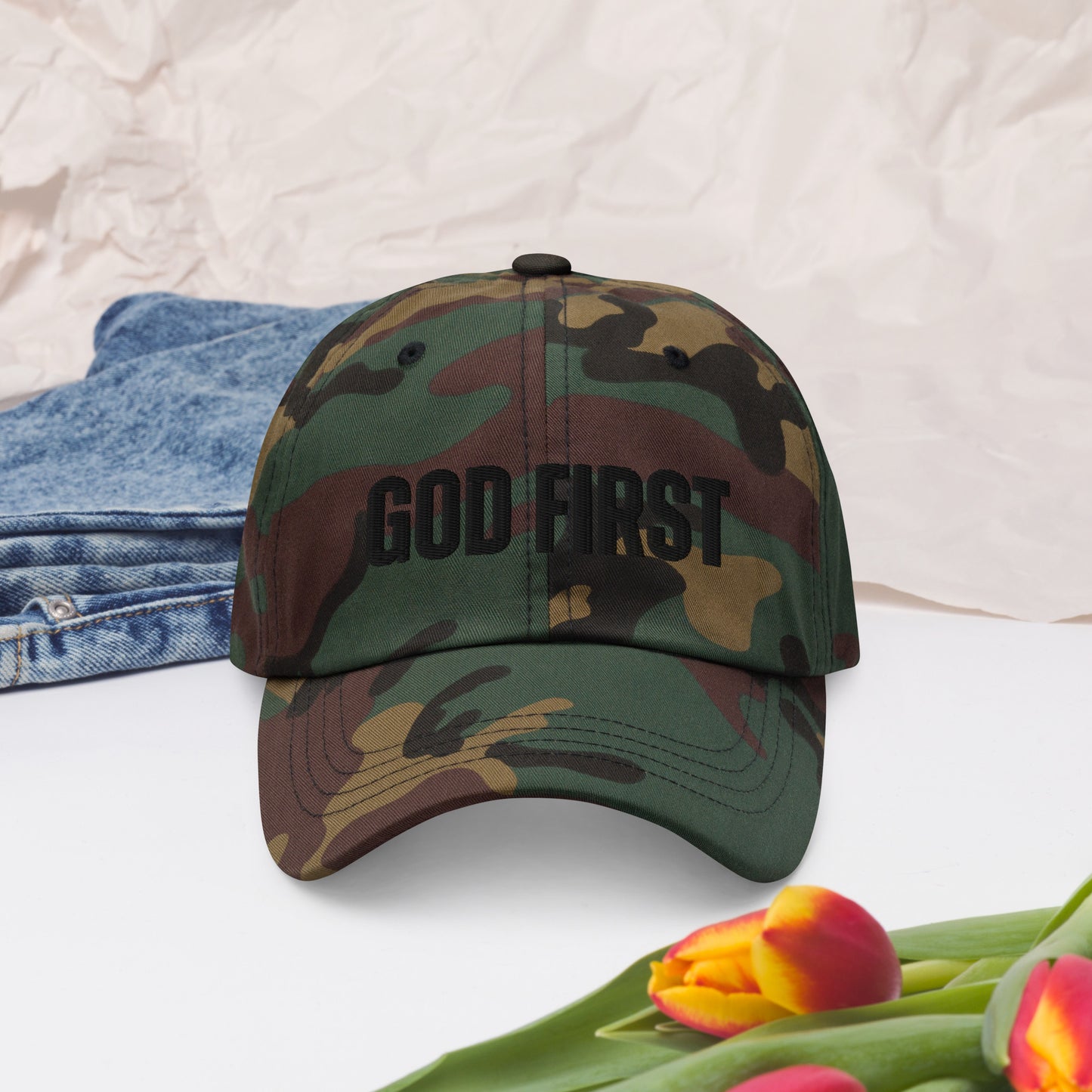 "GOD FIRST" Dad hat