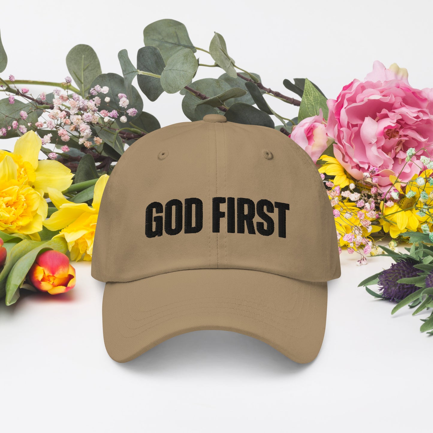 "GOD FIRST" Dad hat