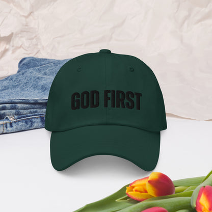 "GOD FIRST" Dad hat