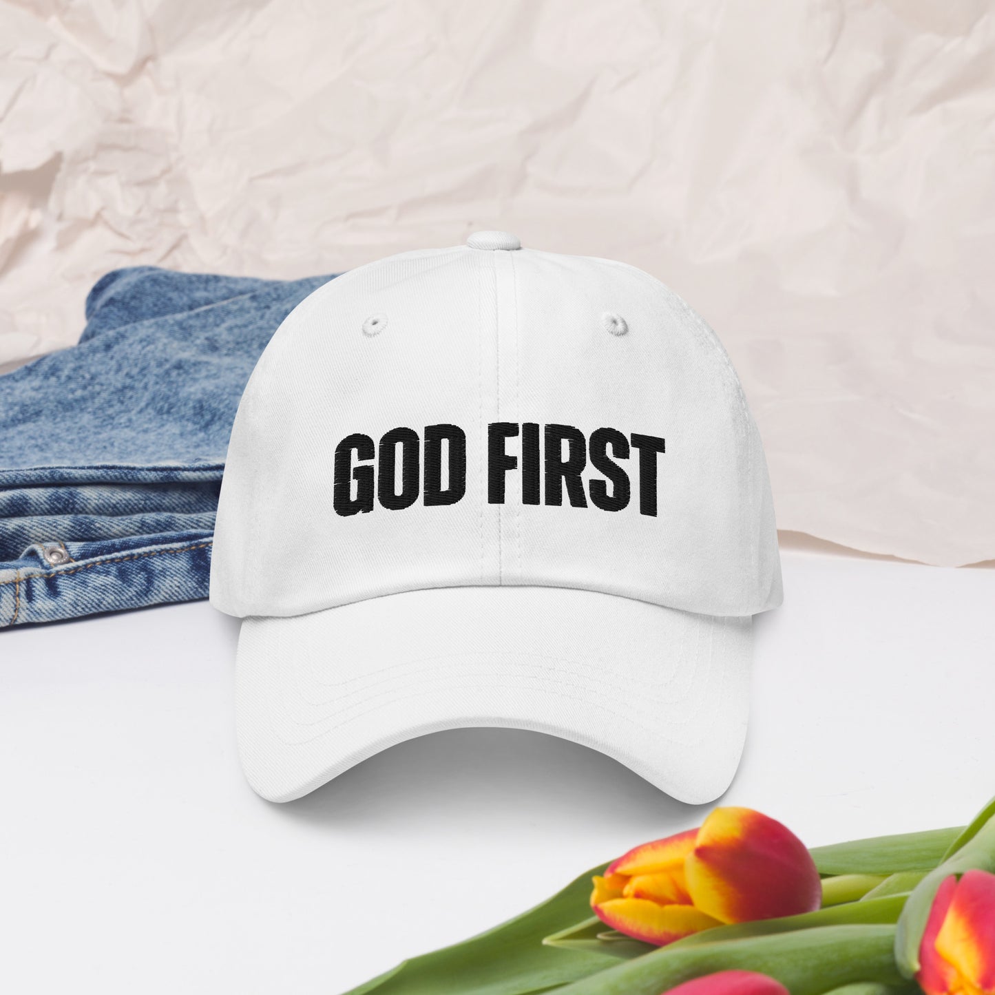 "GOD FIRST" Dad hat