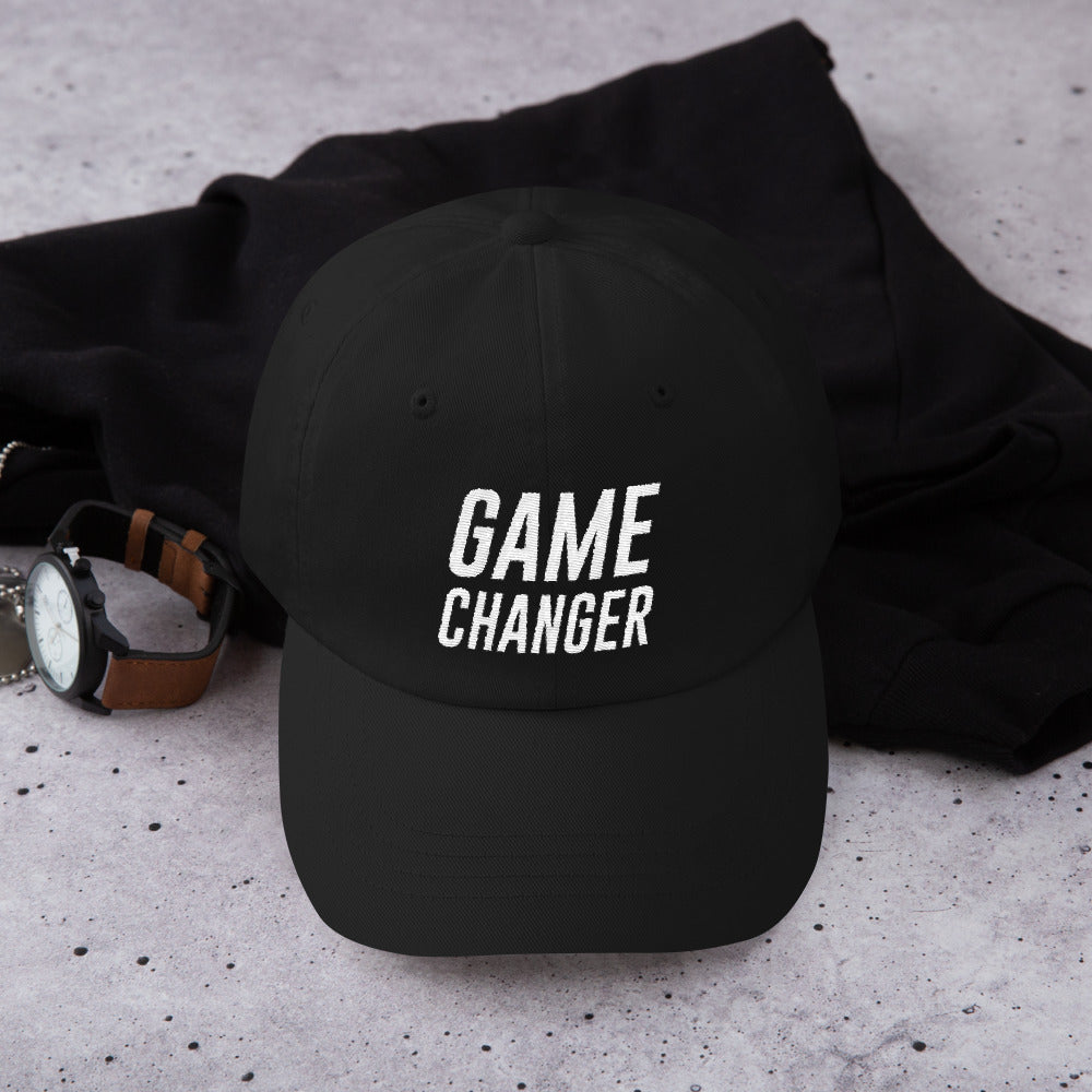 Game Changer Dad Cap - Adjustable Strap Hat - 100% Chino Cotton Cap