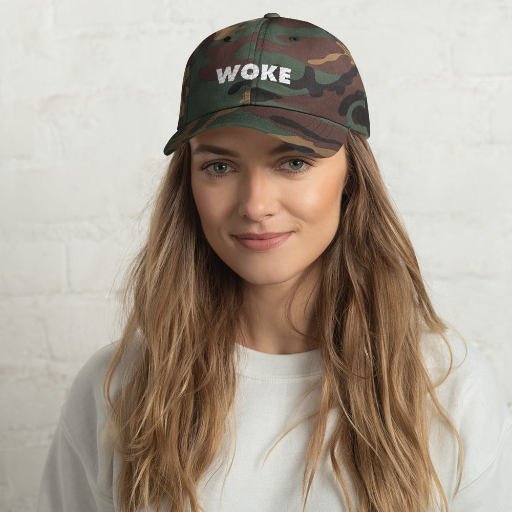 WOKE Print Dad Cap - Adjustable Strap Cover Visor Hat Online 2019