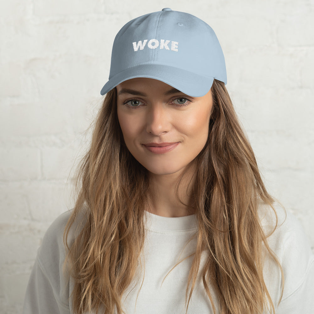 WOKE Print Dad Cap - Adjustable Strap Cover Visor Hat Online 2019