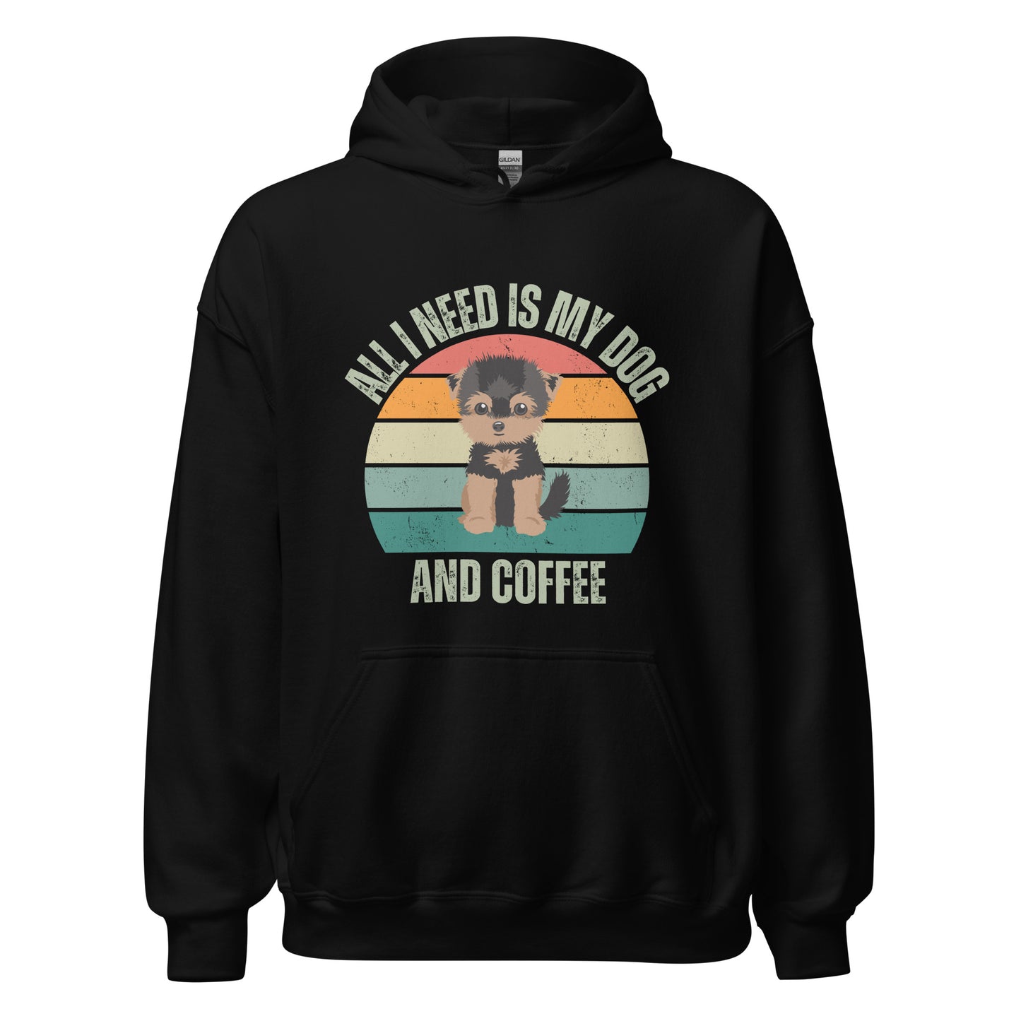 "All I Need Is My Dog and Coffee" unisex hoodie