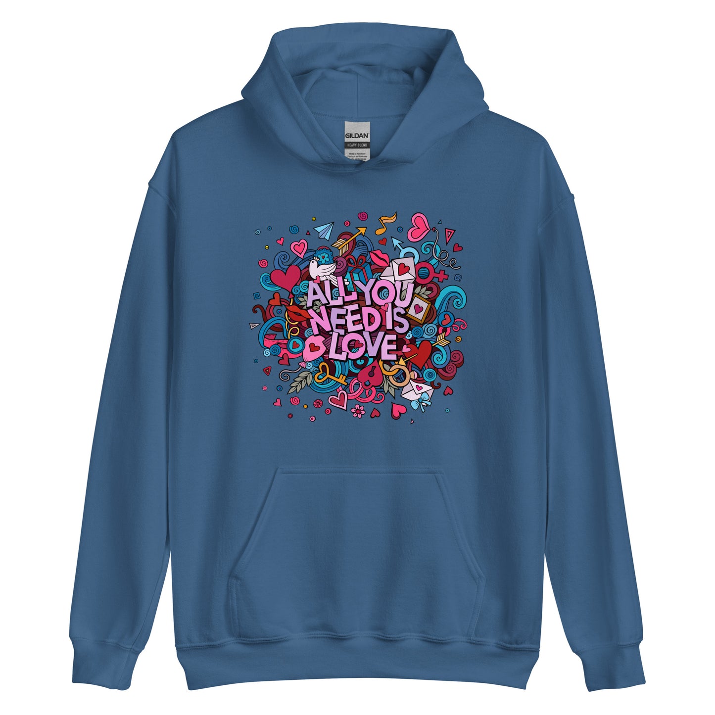 "All You Need is Love" Couples Hoodie