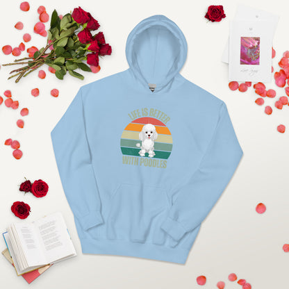 "Life is Better with Poodles" Unisex Hoodie