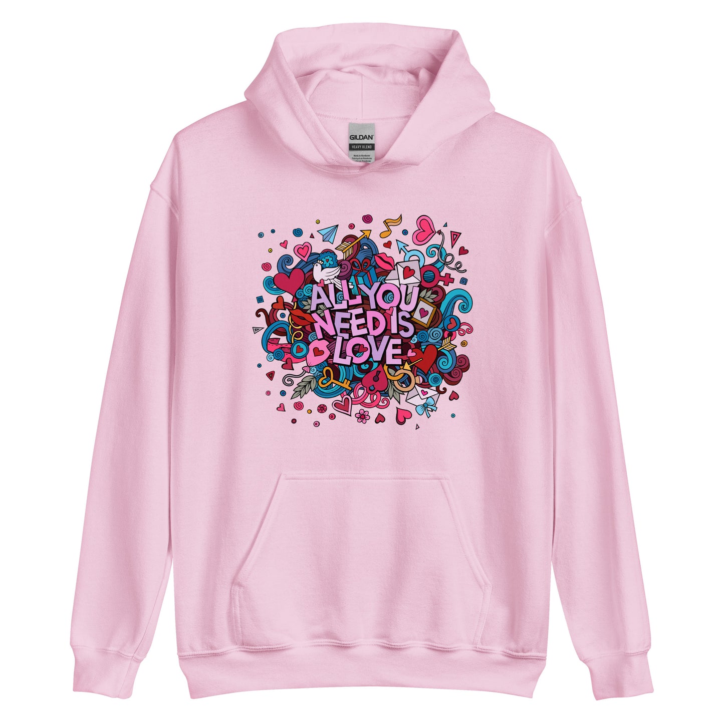 "All You Need is Love" Couples Hoodie